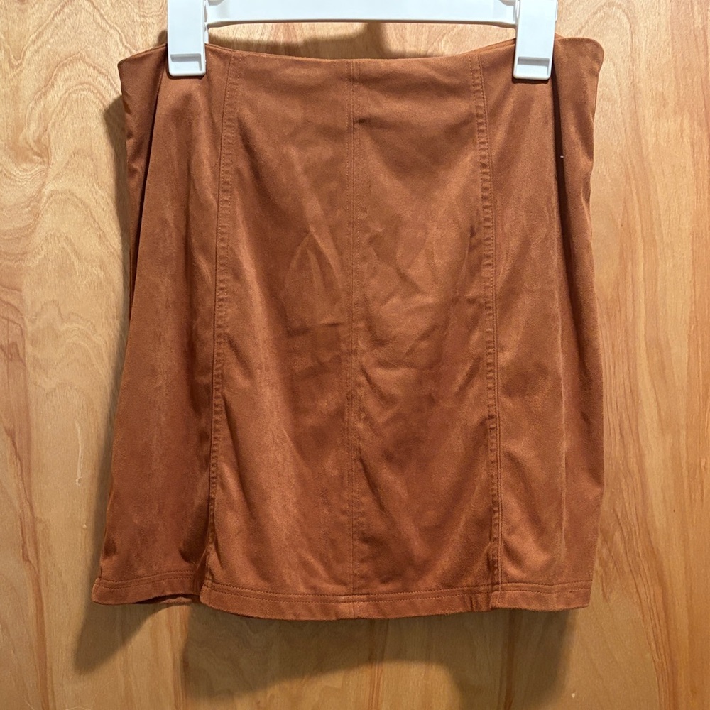 Suede Tan Women's Skirt